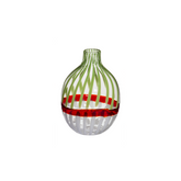Singleflower Green Multicolor Stripes Vase |