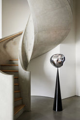 Melt Cone Fat Floor Silver LED |