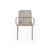 Straw Outdoor Chair with Arms |
