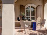 Straw Outdoor Chair with Arms |