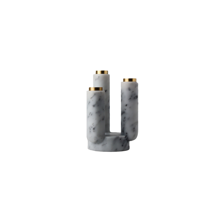 Splendido White Candle Holder
